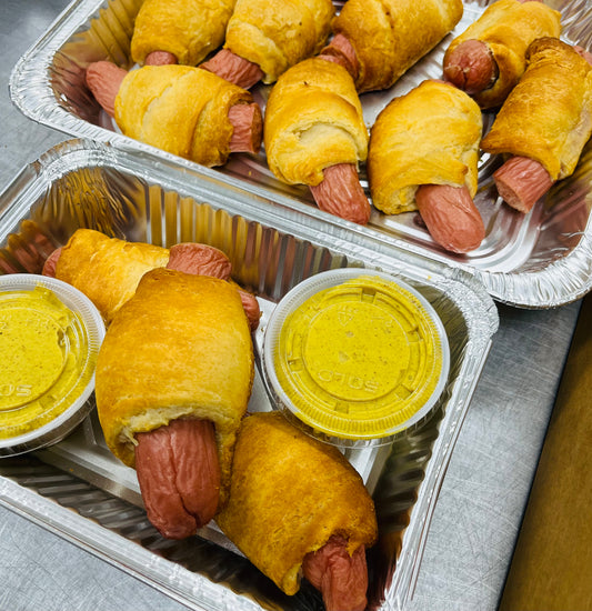 IT'S FOOTBALL SEASON! JUMBO PIGS IN A BLANKET (8 PER ORDER)