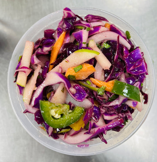 IT'S FOOTBALL SEASON! HOMEMADE RED CABBAGE SLAW